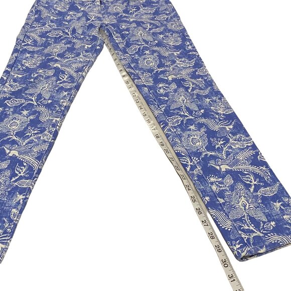 J. McLaughlin Lexi Blue White Mini Buenavista Jean Size 8 - Picture 8 of 10